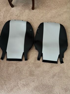Toyota RAV 4 LE XLE SUV Neoprene Front Seat Covers / Gray and Black - Pair